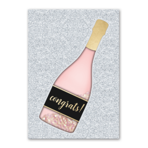 congrats champagne shaker greeting card Product