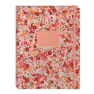 Coral Floral Undated Planner Product