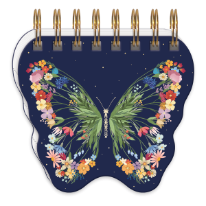Garden Butterfly Spiral Notepad Product