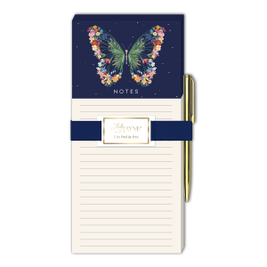 Garden Butterfly Magnetic List Pad With Pen Product
