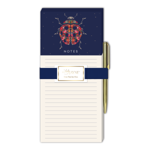 Garden Ladybug Magnetic List Pad With Pen Product