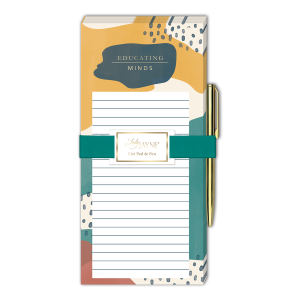 Modern Teacher  Shapes Magnetic List Pad With Pen Product
