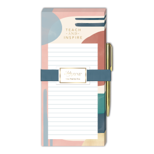 Modern Teacher  Circles Magnetic List Pad With Pen Product