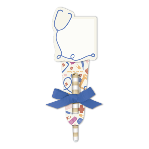 Nurse Stethoscope Sticky Pad and Pen Product