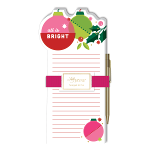 Bright Ornaments Die-Cut Notepad Product