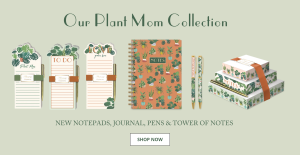 Plant Mom stationery and gift collection from Lady Jayne