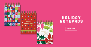 Lady Jayne All is Bright Stationery & Gift Collection holiday notepads