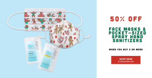 Face Masks & Pocket-Sized Spray Hand Sanitizers Sale Punch Studio