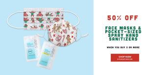 mask & sanitizer sale at PunchStudio.com