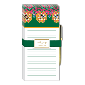 Medallion Small Magnetic List Pad With Pen Product