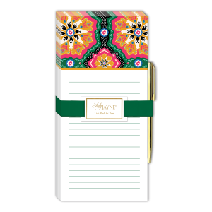 Medallion Large Magnetic List Pad With Pen Product
