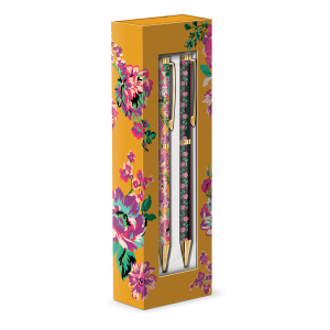 Yellow Floral Boxed Pen Set Product