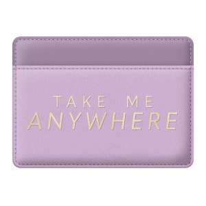 Lilac Quote Credit Card Wallet Product