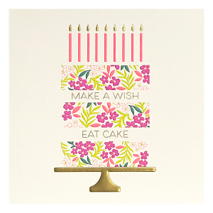 Floral Layered Cake Greeting Card Product