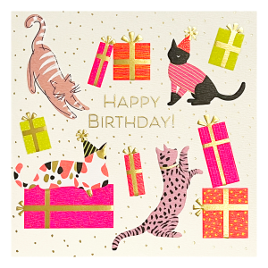 Birthday Cat Party Greeting Card Product