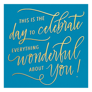 Birthday Wonderful Neon Greeting Card Product