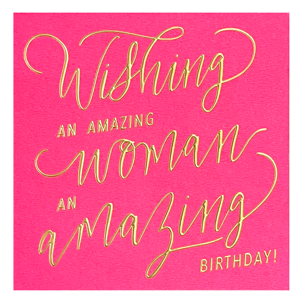 Neon birthday card with an "Amazing" message, ideal for unforgettable celebrations.