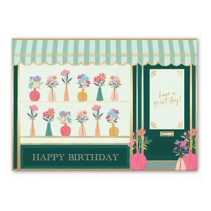 Birthday Flower Shop Greeting Card Product