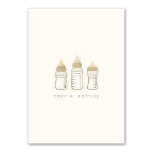 New Baby Poppin Bottles Greeting Card Product