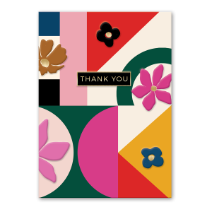 Geo Floral Greeting Card Product