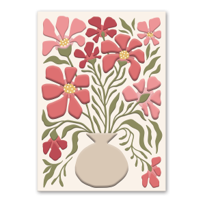 Flower Market Camellia Greeting Card Product