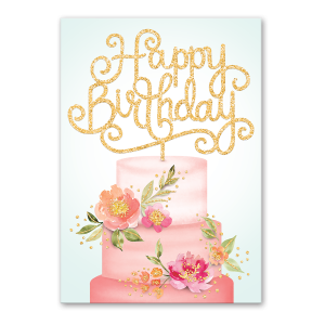 Birthday Cake Topper Greeting Card Product
