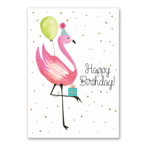 Birthday Flamingo Greeting Card Product