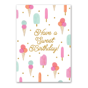 Sweets Birthday Greeting Card Product