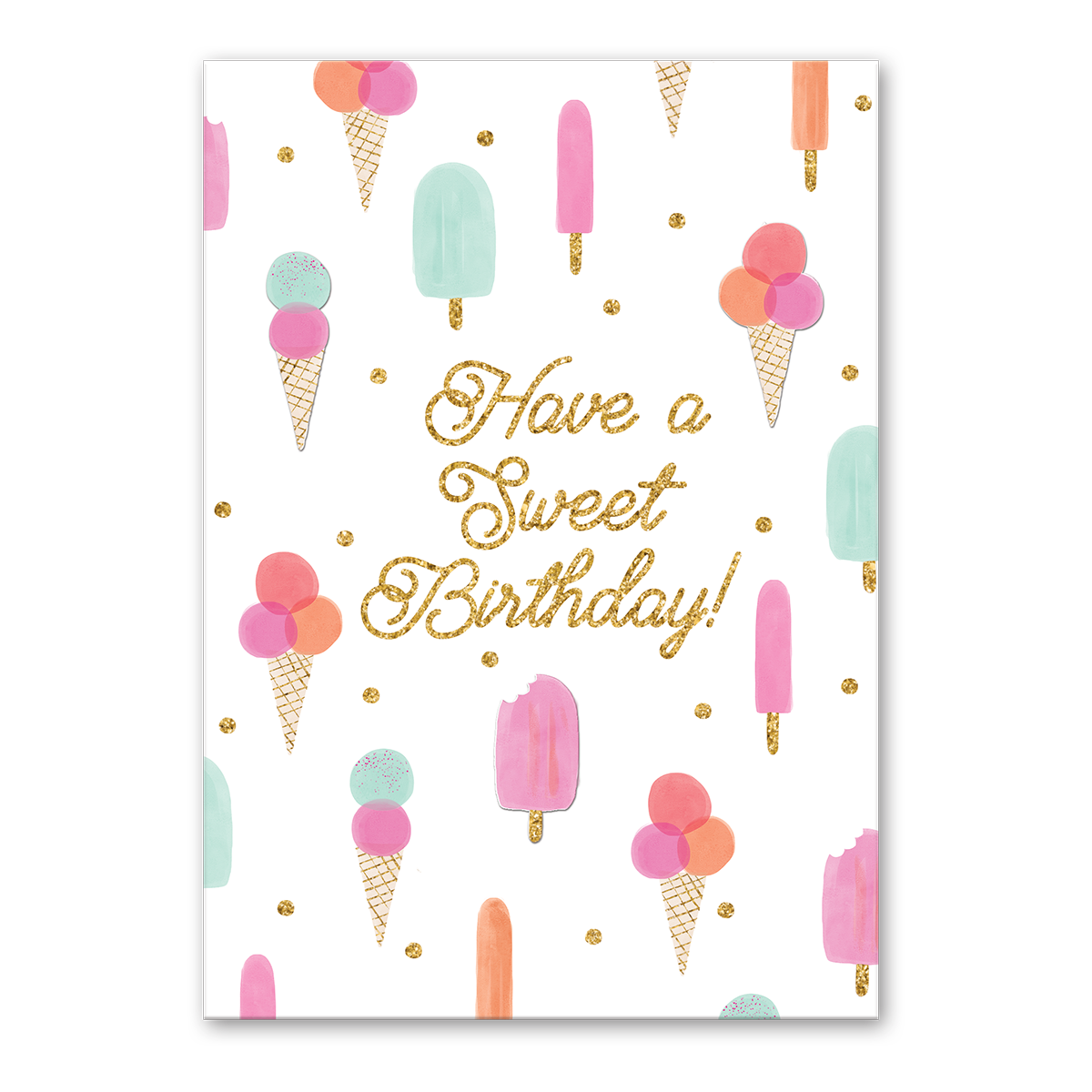 Sweets Birthday Greeting Card - Lady Jayne