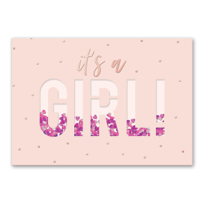 It’s A Girl Greeting Card Product