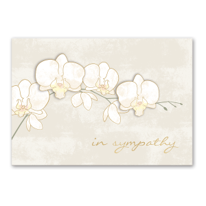 Orchid Sympathy Greeting Card Product