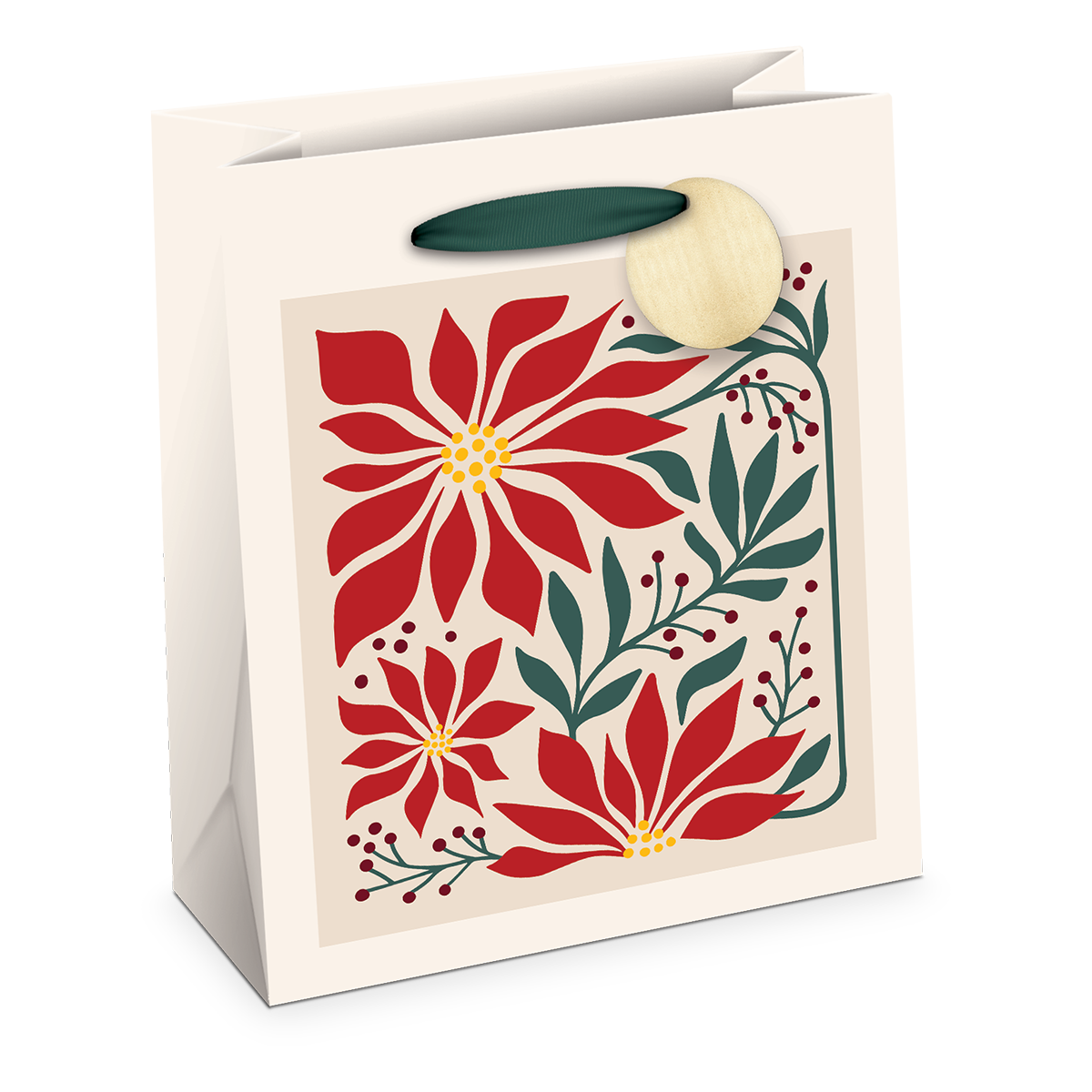 Poinsettia Medium Gift Bag Product