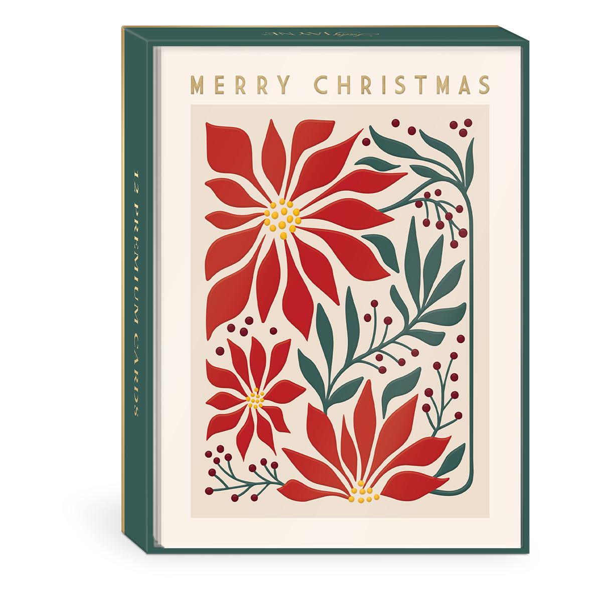 Poinsettia Boxed Holiday Cards Product