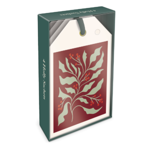 Holly-themed sachet, great for holiday-inspired fragrance.
