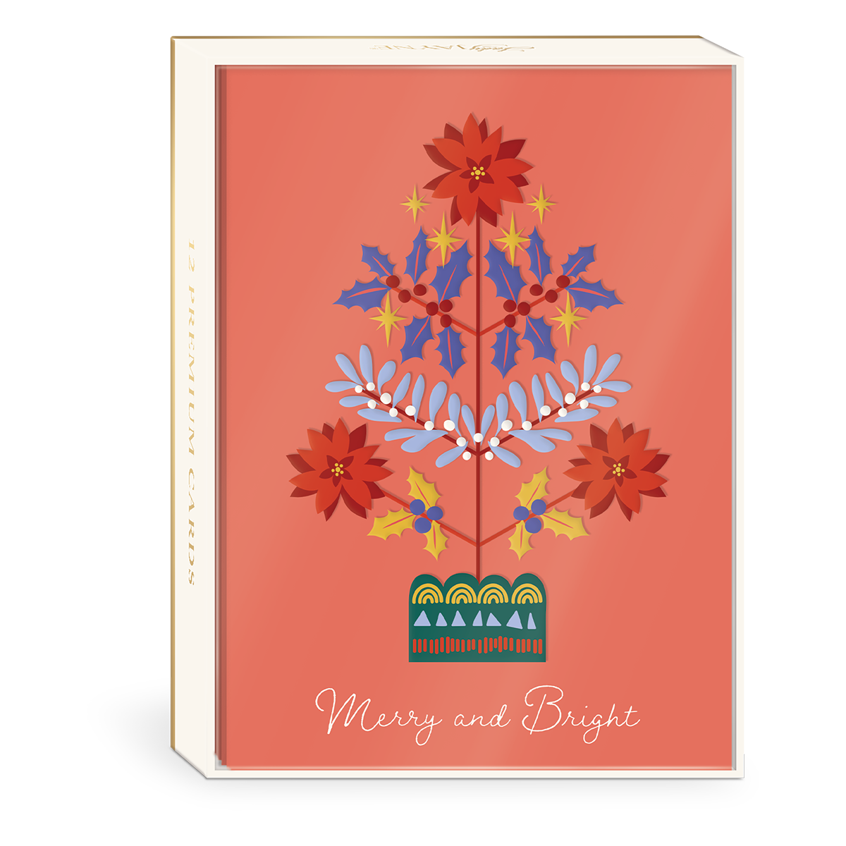 Floral Tree Boxed Holiday Cards Product