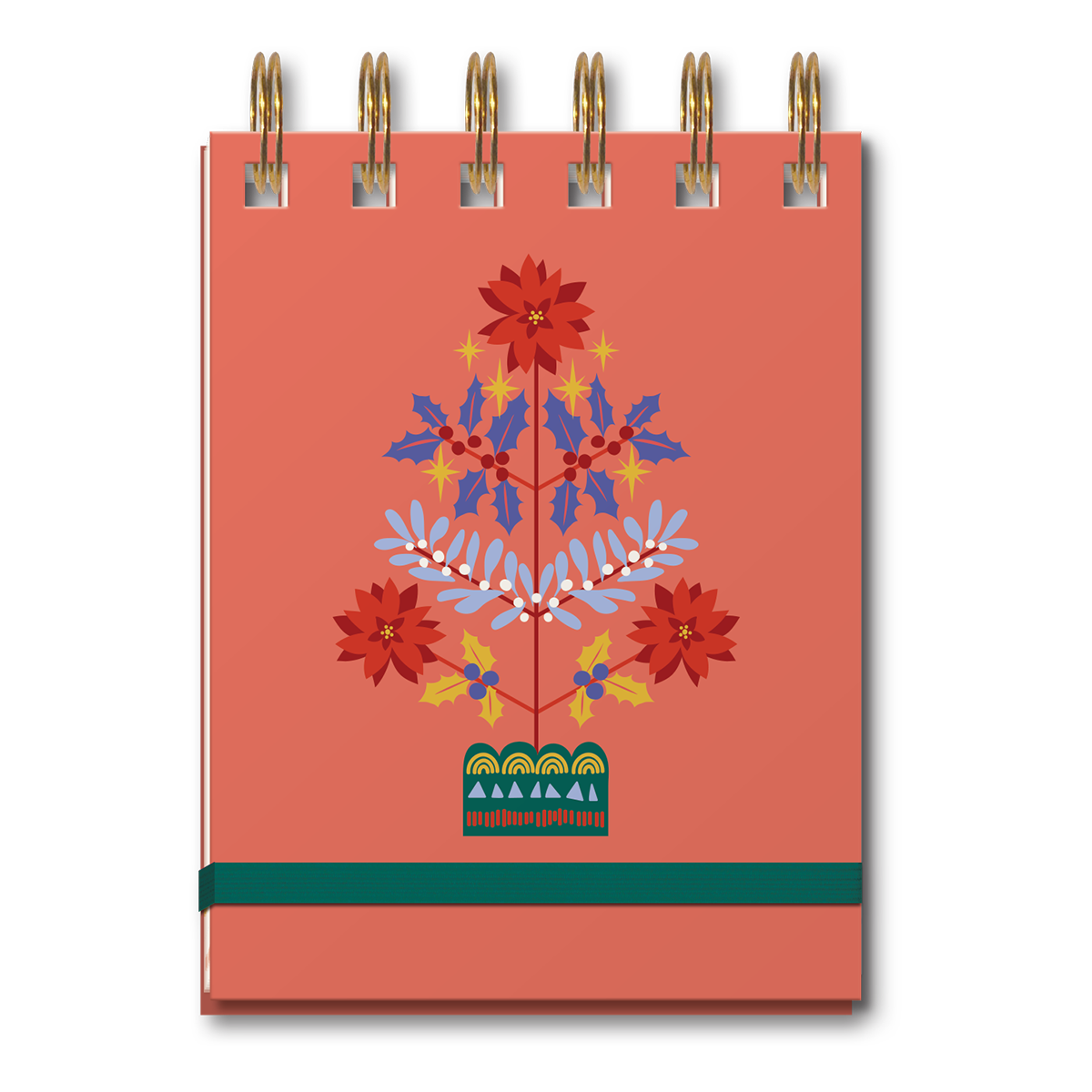 Floral Tree Spiral Notepad Product