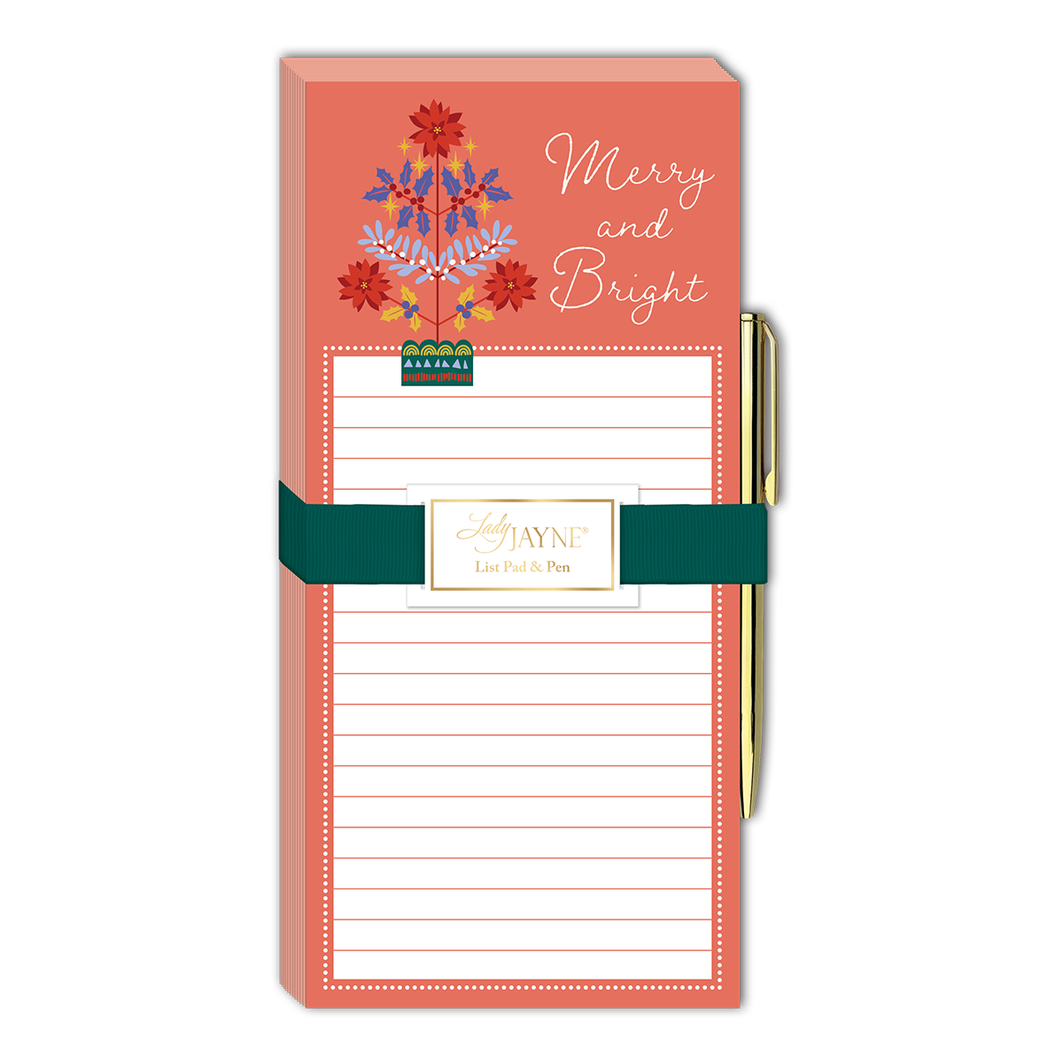 Floral Tree Magnetic List Pad Product