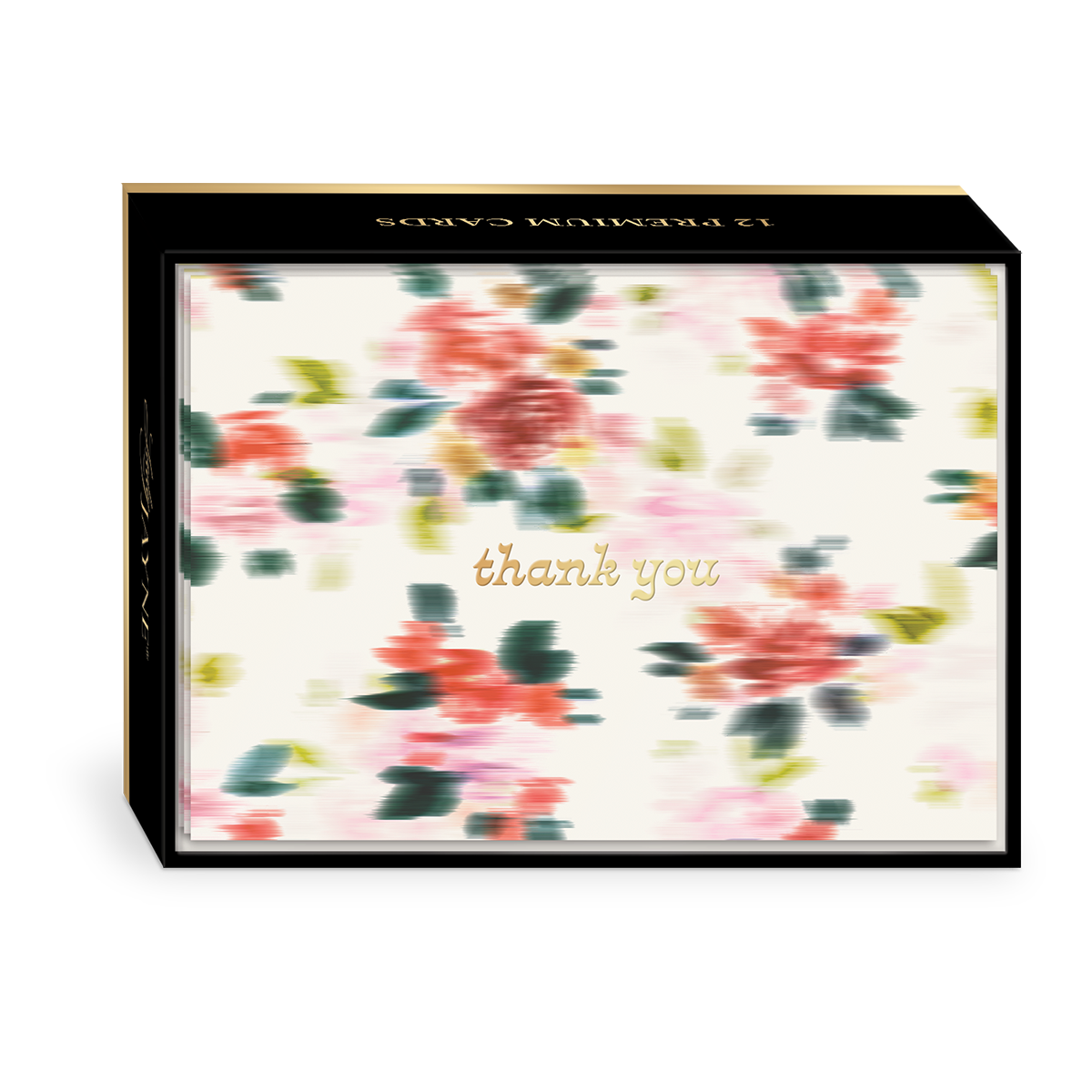 Hazy Florals Cream Thank You Note Cards Product