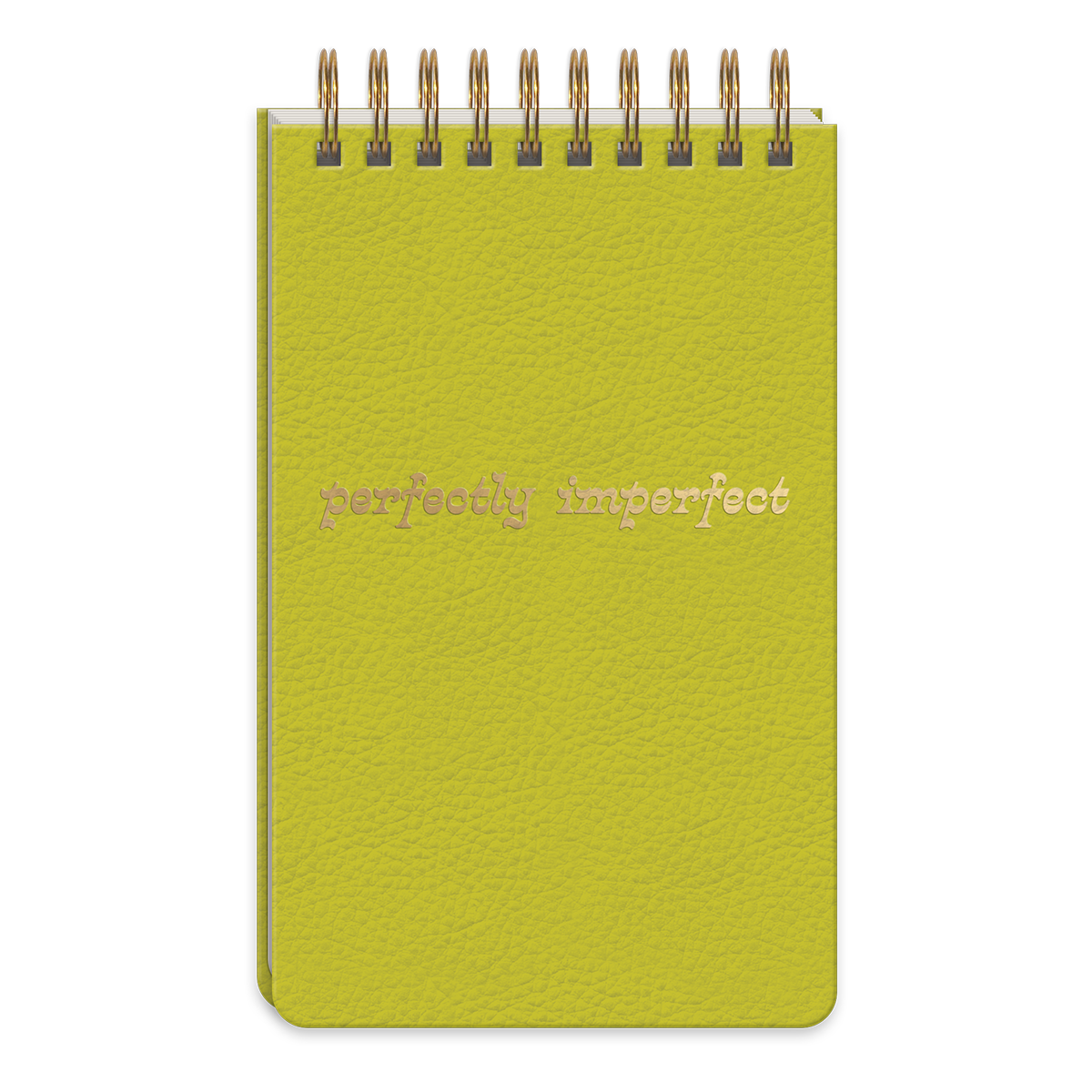 Hazy Florals Lime Solid Spiral Notepad Product