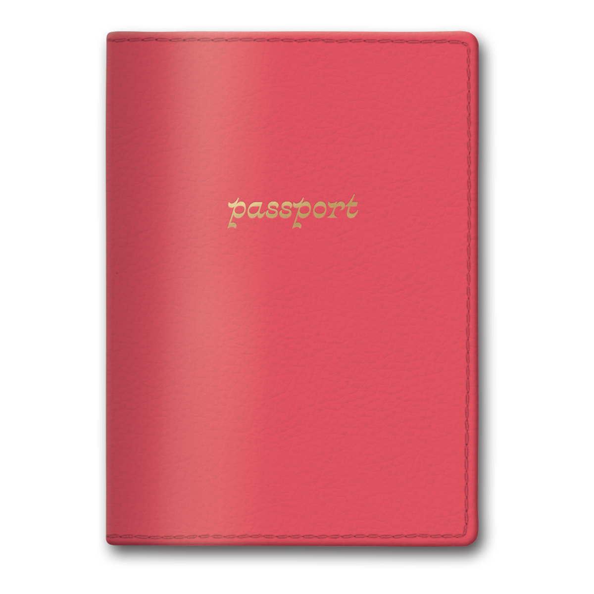Hazy Florals Coral Solid Passport Cover Product