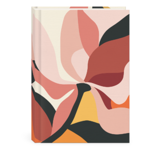 Lily-themed fabric journal, perfect for capturing thoughts and inspirations.
