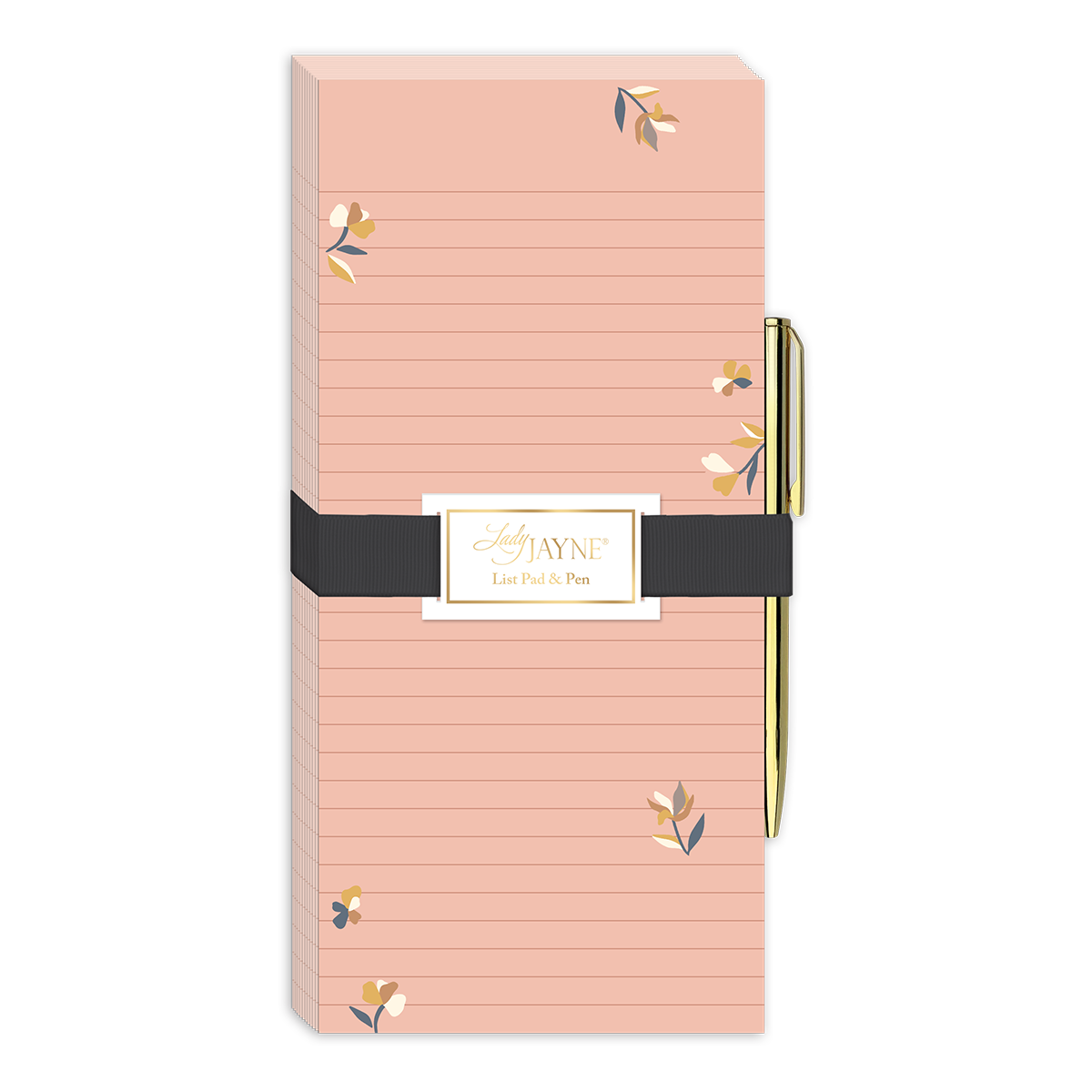 Bloomscape Ditsy Pink Magnetic List Pad With Pen Product