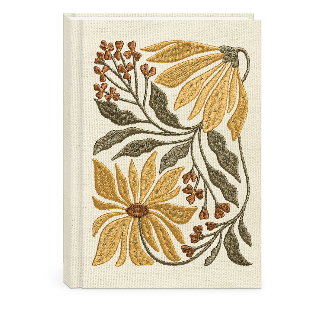Flower Market Sunflower Fabric Journal - Lady Jayne