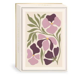 Pansy-themed note cards, ideal for thoughtful messages.