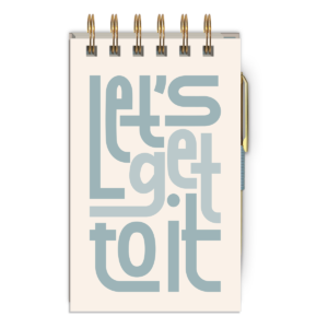 "Get To It" jotter notepad, great for task management.