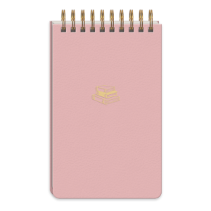 Books-themed spiral notepad, ideal for teachers and book enthusiasts.