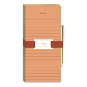 "Inspire" magnetic list pad, ideal for keeping motivational notes handy.
