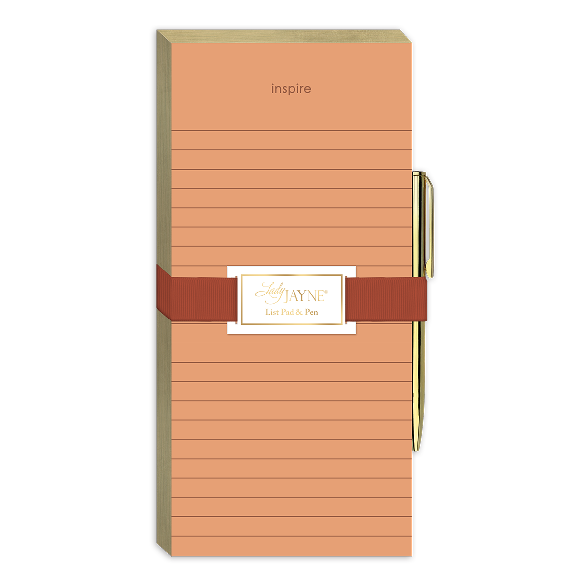 "Inspire" magnetic list pad, ideal for keeping motivational notes handy.