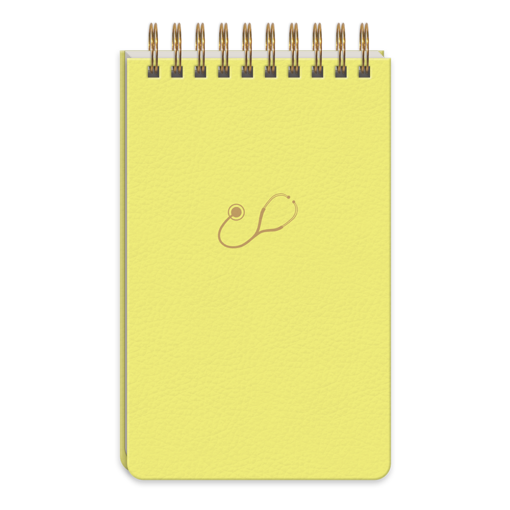 Nurse Icons Stethoscope Spiral Notepad Lady Jayne