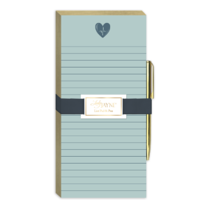 Heart-themed magnetic list pad, perfect for organizing medical tasks.